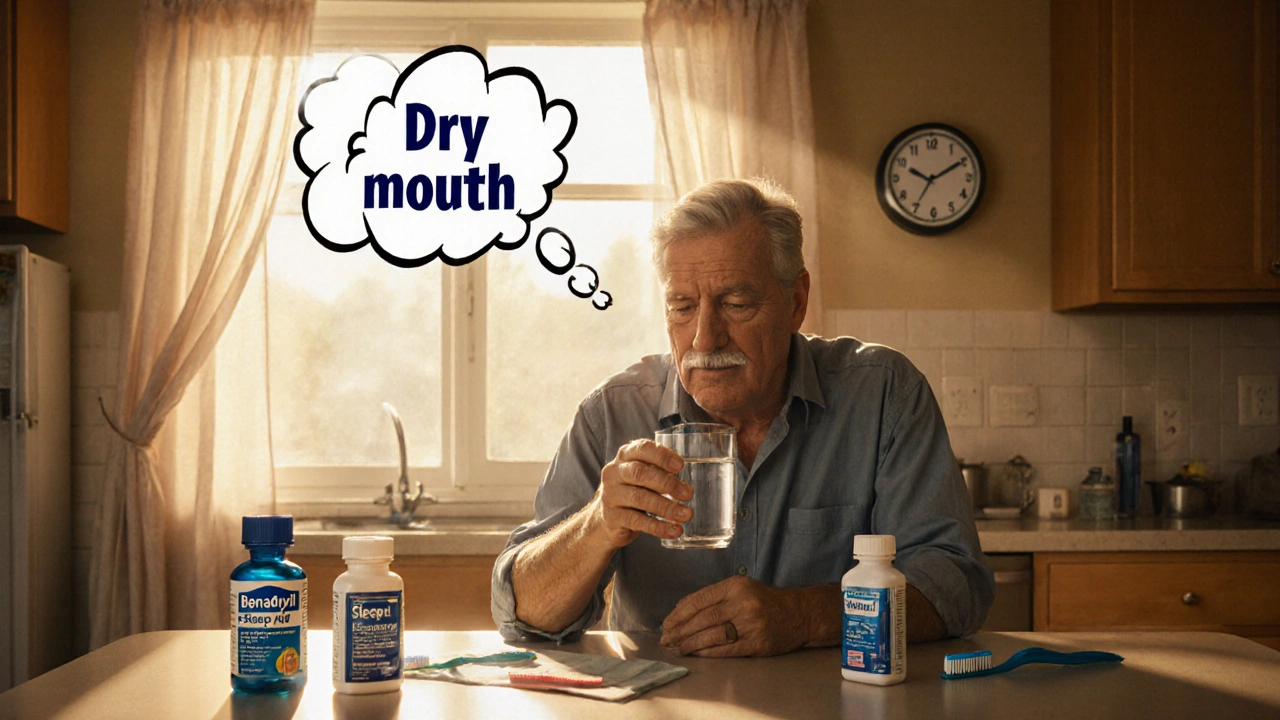 Anticholinergic Effects of Antihistamines: Dry Mouth, Constipation, Urinary Issues